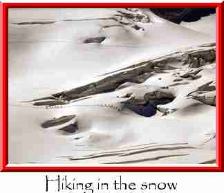 Hiking in the snow Thumbnail